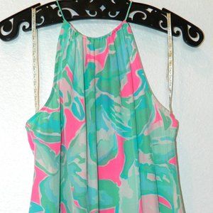 Lilly Pulitzer Silk Peplum Top
